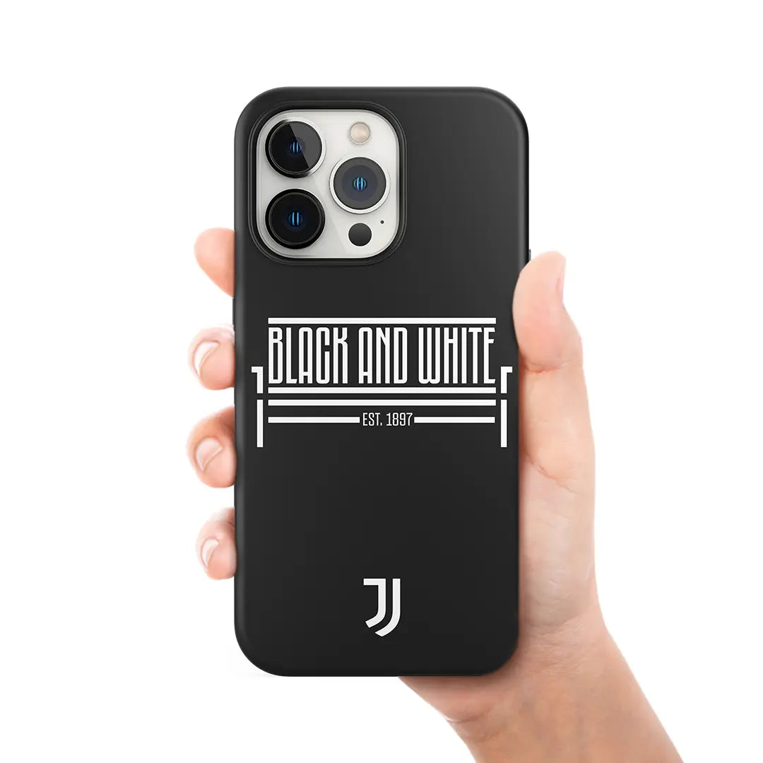 JUVENTUS - COVER BLACK AND WHITE EST. 1897 BLACK JUST IN CASE