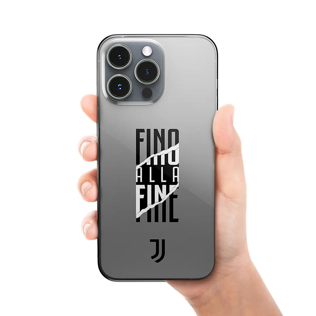 JUVENTUS - COVER FINO ALLA FINE VERTICALE TRASPARENTE JUST IN CASE