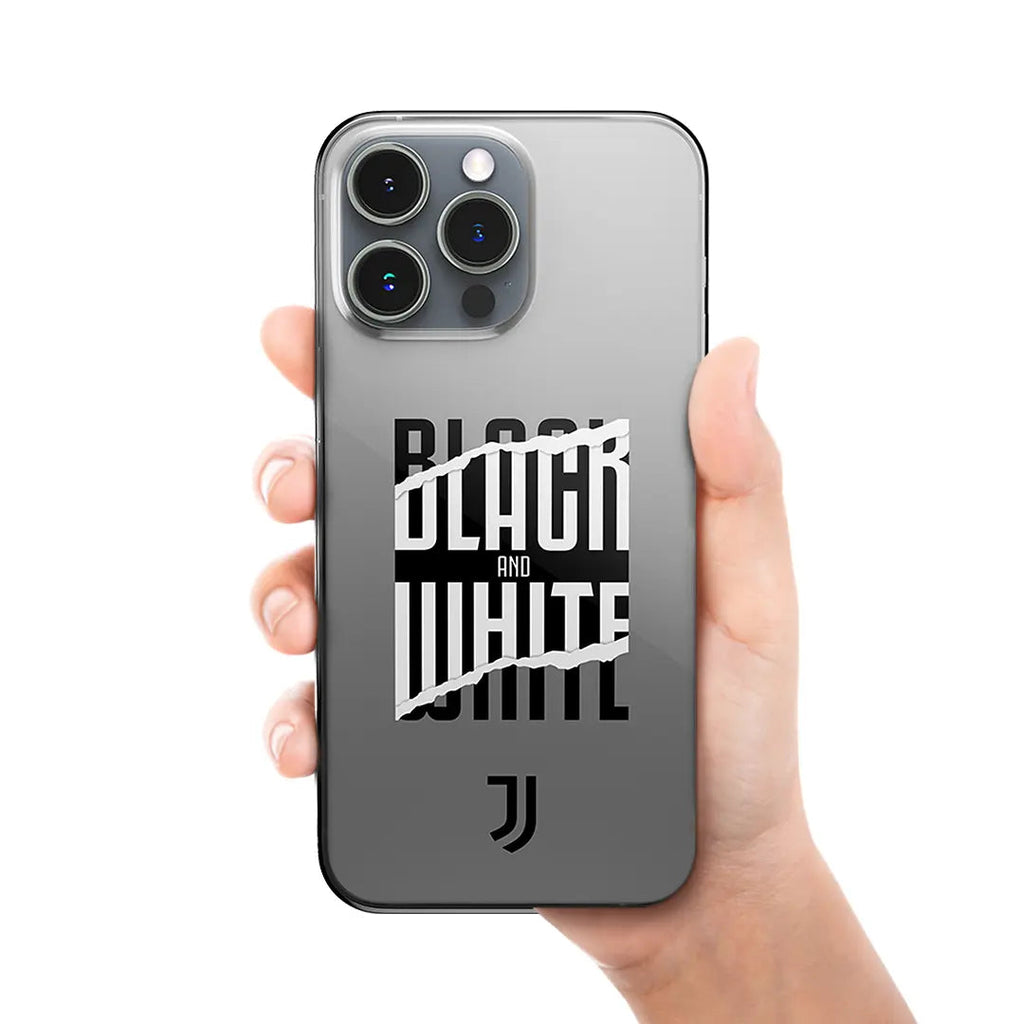 JUVENTUS - COVER BLACK AND WHITE TRASPARENTE JUST IN CASE