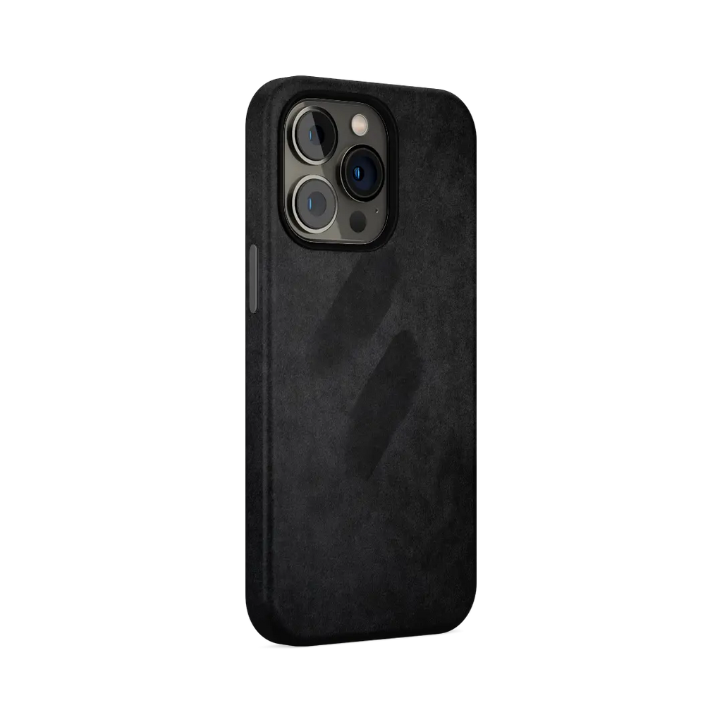 COVER IPHONE IN MICROFIBRA MAGSAFE - BLACK JUST IN CASE