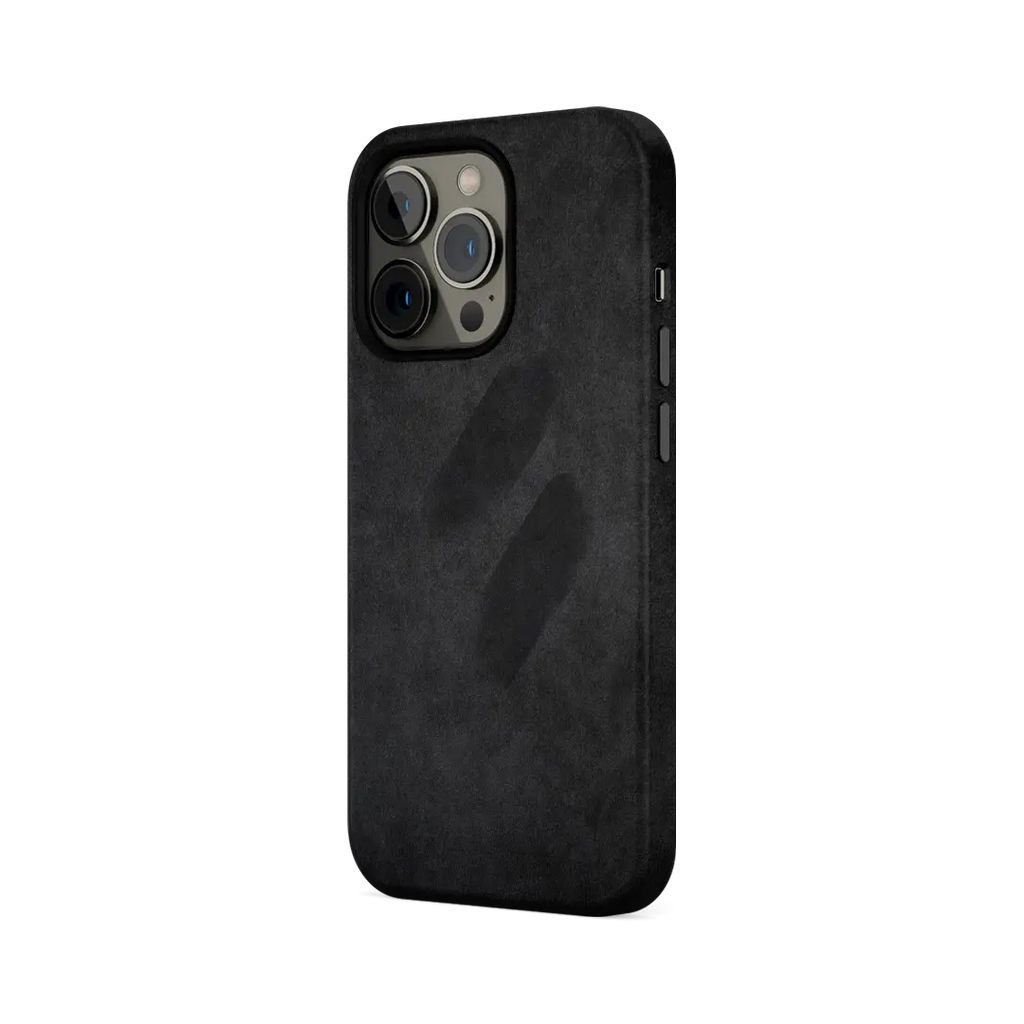 COVER IPHONE IN MICROFIBRA MAGSAFE - BLACK JUST IN CASE