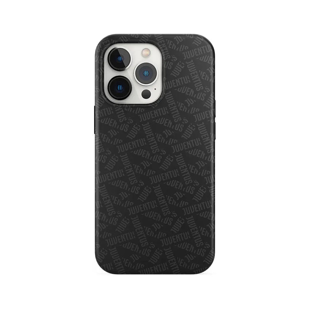 JUVENTUS - COVER GREY JUVENTUS PATTERN BLACK JUST IN CASE