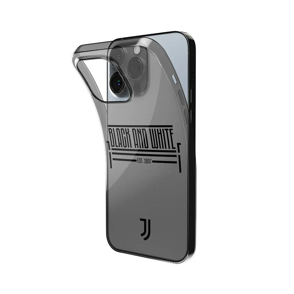 JUVENTUS - COVER BLACK AND WHITE EST. 1897 TRASPARENTE JUST IN CASE