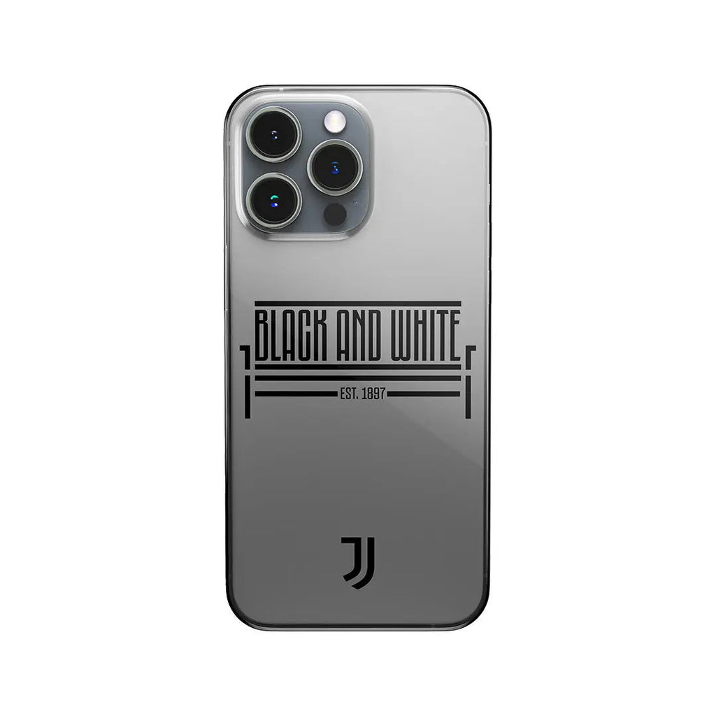 JUVENTUS - COVER BLACK AND WHITE EST. 1897 TRASPARENTE JUST IN CASE