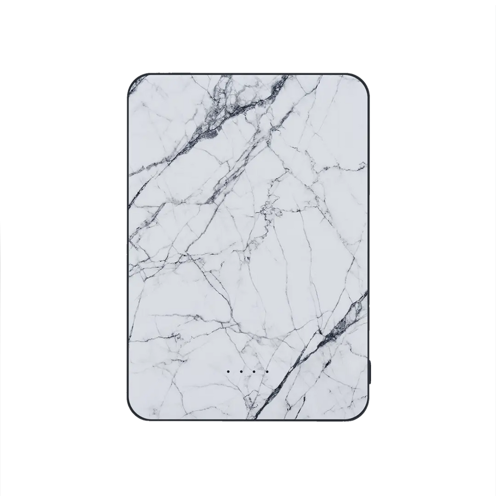 POWERBANK 5000 mah - WHITE MARBLE JUST IN CASE